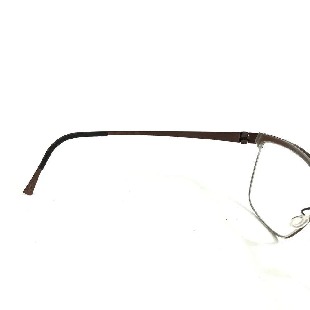 Lindberg Eyeglasses Frames 9812 U12 Matte Brown Square Full Rim 55-15-135